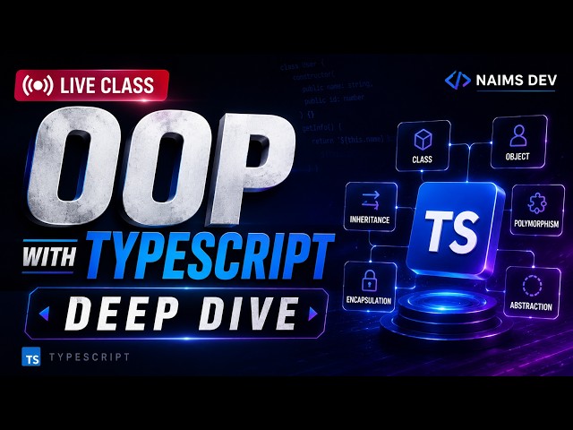 OOP with TypeScript 🔥 Deep Dive into OOP Concepts | TypeScript OOP Live Class