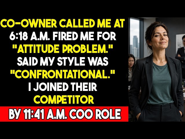 Fired at 6:18 AM. COO by 11:41 AM. They Called Me "Confrontational"—I Called It Clarity.
