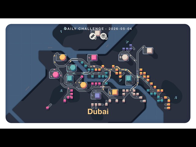 mini motorways (daily challenge 2026 05 04) [no commentary gameplay]