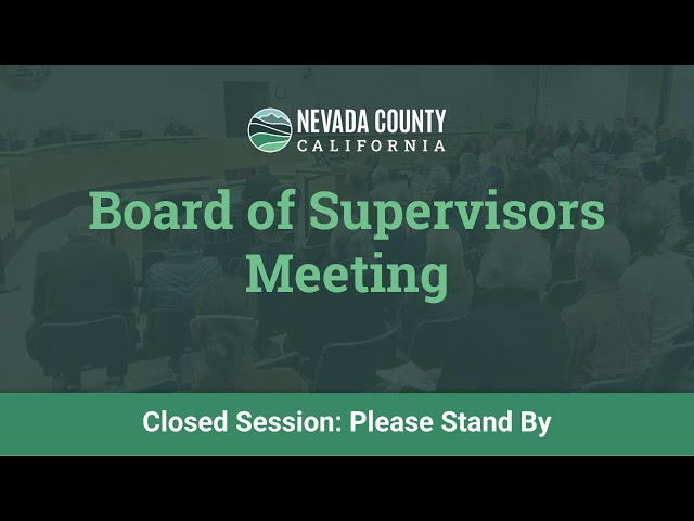 Nevada County Board of Supervisors Meeting March 24, 2026