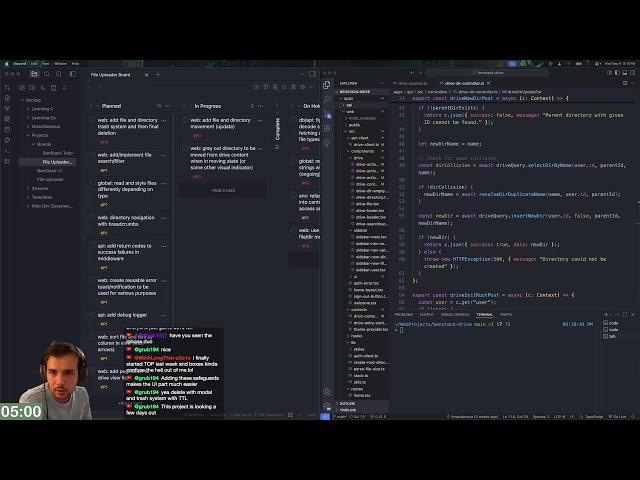 Day 146 learning web dev: Building a Google Drive clone (no AI)