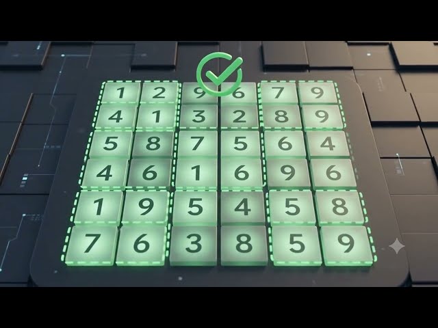 Sudoku Backtracking Algorithm Visualized – 3-Minute Explanation with K3Studio