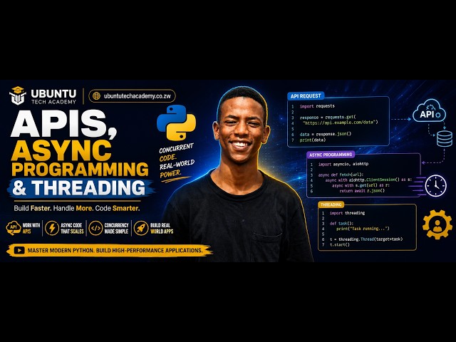 Python Async, Threading and API's programming