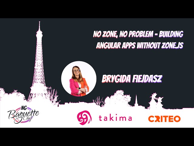 No Zone, No Problem - Building Angular Apps without Zone.js — Brygida Fiejdasz