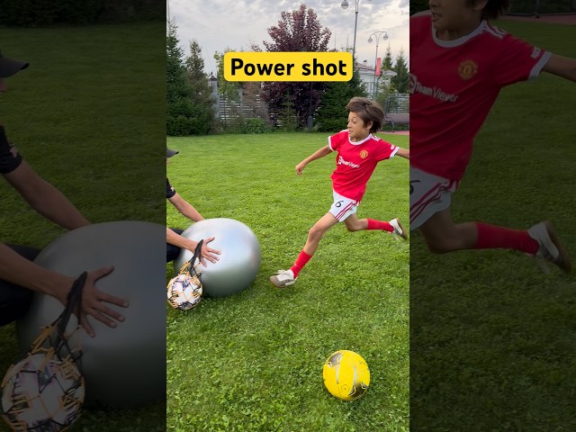 How to shoot strong 🔥#football skills