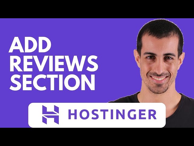 How to Add Reviews or Testimonials Section in Hostinger Website Builder