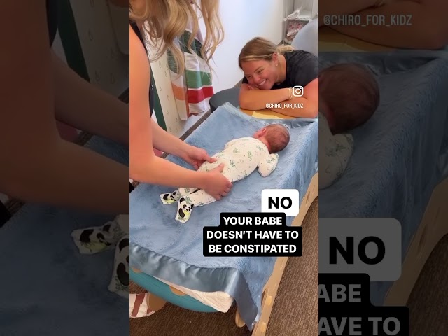 Constipated baby? Do this! #chiropractic #babycare #constipation #adjustment