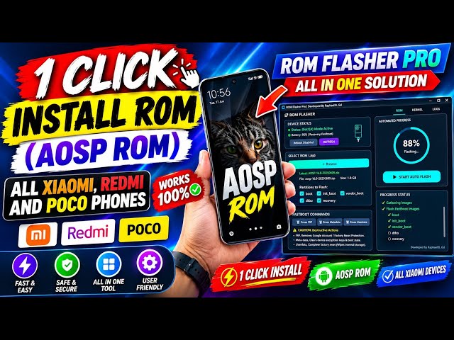 1 Click and Install Custom ROMs on any Device | ROM Flasher Pro: How to use and install ROMs 