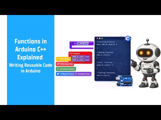 Functions in Arduino C++ Explained | Writing Reusable Code in Arduino