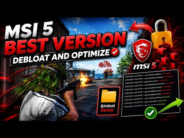 MSI APP PLAYER optimization DEBLOAT AND BEST SENSY PACK 🔥🔥