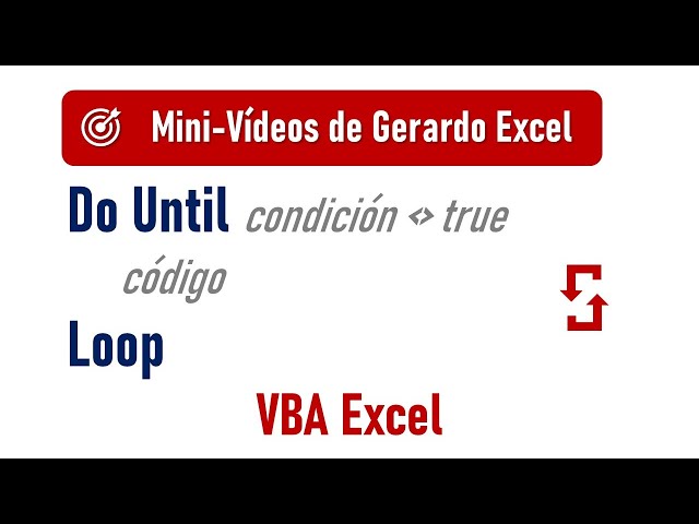 Bucle Do Until Loop - VBA Excel
