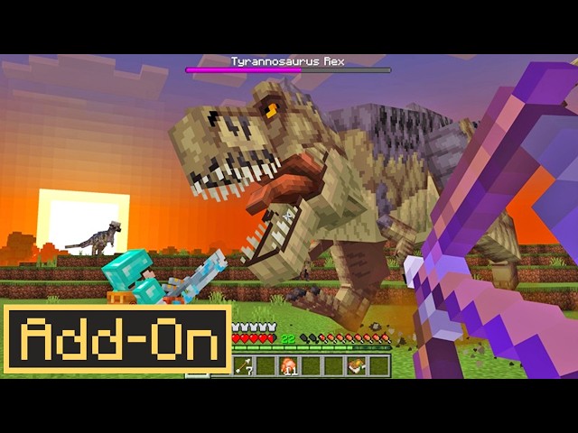 The BEST DINOSAUR ADDON Brings 140+ Dinos to Minecraft Bedrock Edition
