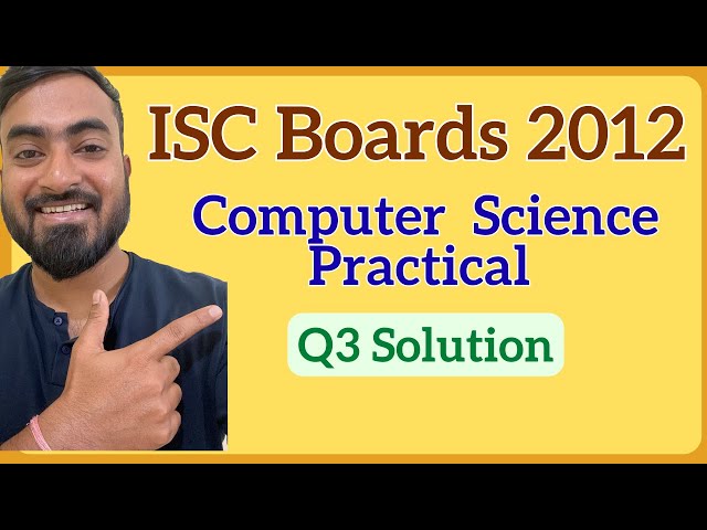 ISC Class 12 Computer Science Boards Practical 2012 | Question 3 Solution - Sort Matrix Elements