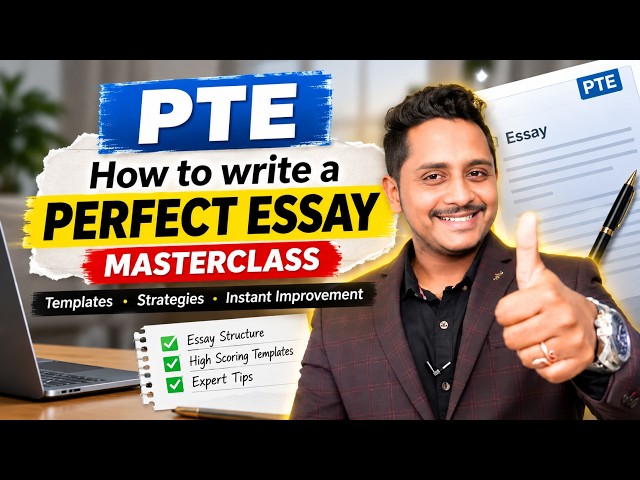 PTE Essay Writing: Write a PERFECT Essay & Score 79+ | Complete Masterclass 🔥