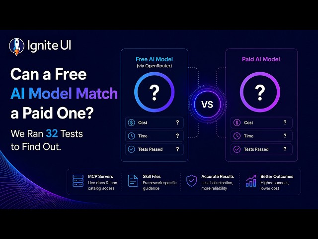 Free AI Model Ties Claude Sonnet at 94% | Ignite UI Benchmark