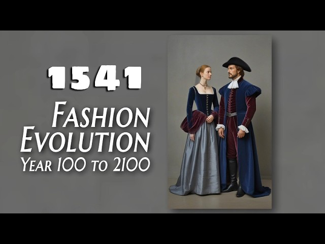 The evolution of European Fashion from 1000 to 2100 (4K video)