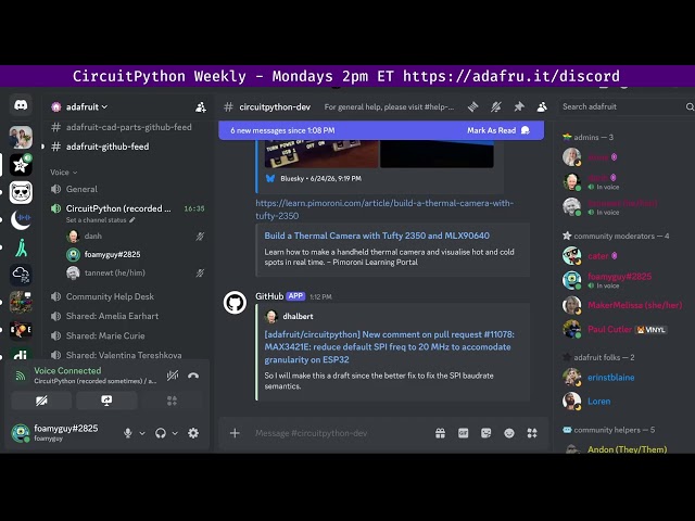 CircuitPython Weekly Meeting for June 29, 2026 @circuitpython #circuitpython #adafruit