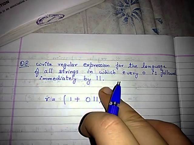 Regular expression example 8