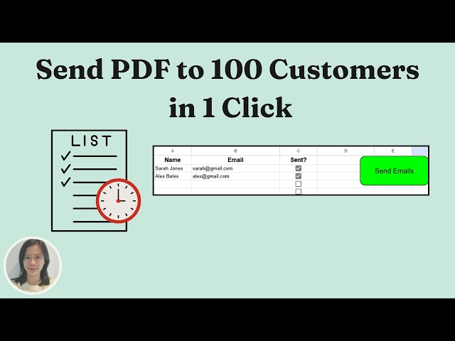 Send a PDF to All Your Customers in One Click Using Google Sheets (Free and Simple)