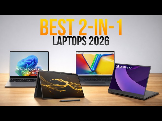 [Top 5] Best 2in1 Laptops of 2026 (Students, Work, Creators)