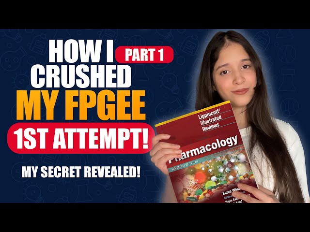 How I Passed Fpgee On 1st Attempt Part 1! Pharmacy With Zahra