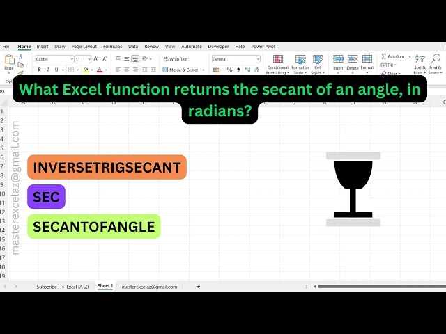 #111 - Excel formula question and answer