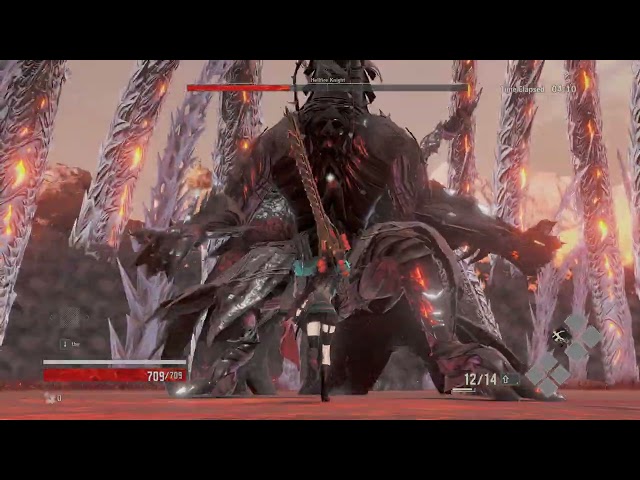 Code Vein Miku PC Hellfire Knight DLC Lvl 1 No Damage