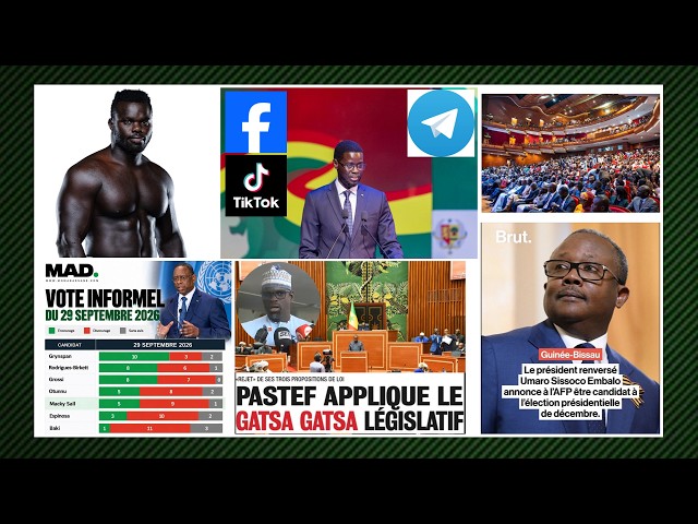LE PROBLÉME DE DIOMAYE AVEC LES RÉSEAUX SOCIAUX...GATSA GATSA PARLEMENTAIRE...SG ONU MACKY RECULE...