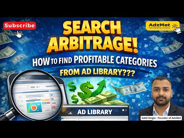 Search Arbitrage: How to Find Profitable Ads & Categories from Meta Ad Library (100% Real Strategy)