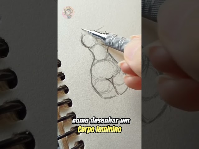 Como Desenhar um Corpo Feminino (Tutorial de Desenho) #shorts