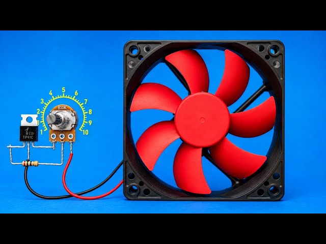 DIY Fan Speed Controller Using TIP41C Transistor (No IC, Easy Build!)