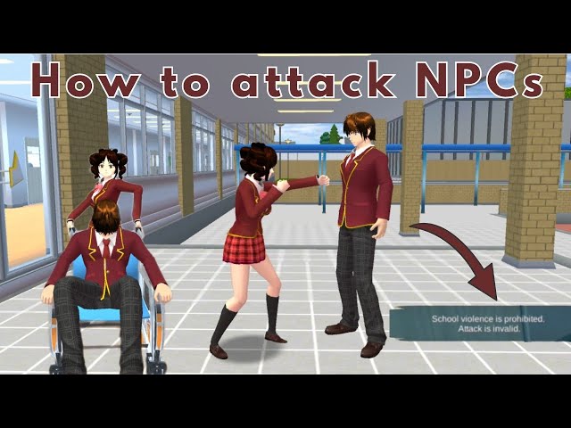 [Tutorial] How to attack NPCs | Sakura School Simulator 