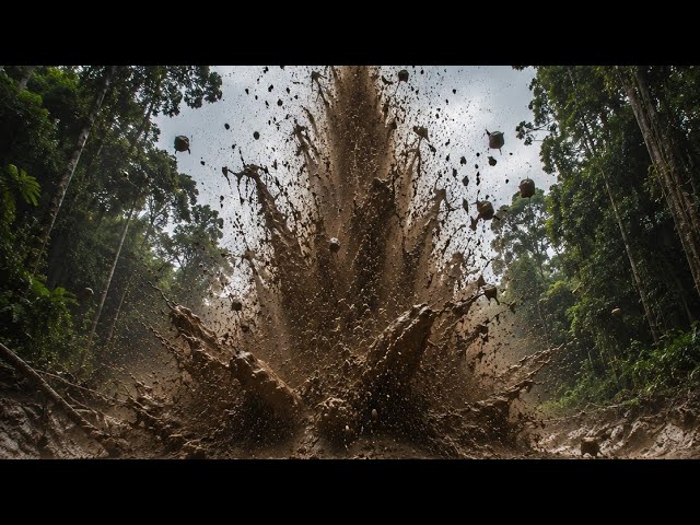 MUD VOLCANO BLAST🌋 #funny #VLOGIO DEV