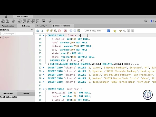 03 - Creating the Databases for this Course (sql)