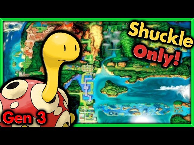 SHUCKLE RETURNS   Can I Beat Pokemon Emerald with ONLY Shuckle? 🔴 Pokemon Challenges