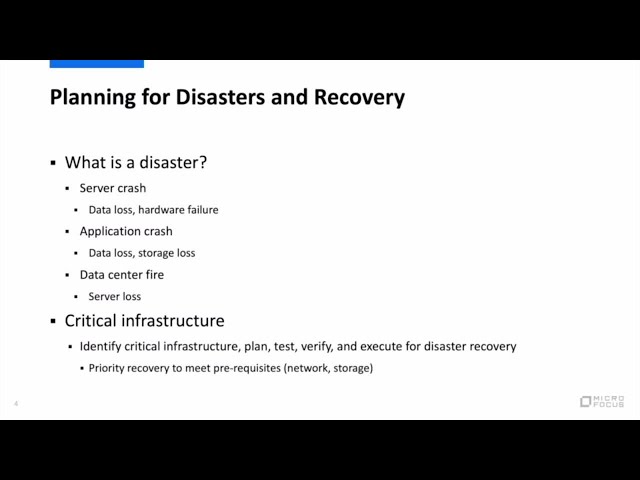 Data Protector and Disaster Recovery