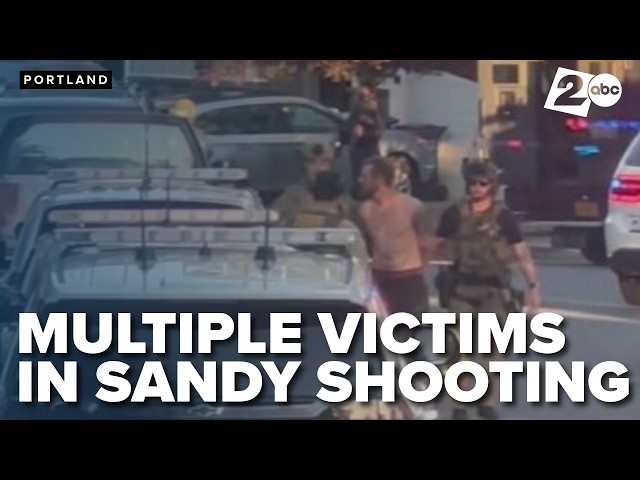 An officer was shot and multiple people were killed during a shooting in Sandy, Oregon