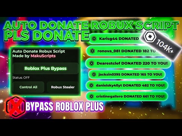 [UPDATE] Auto Donate Robux Script — Pls Donate | Keyless · Safe · New Bypass