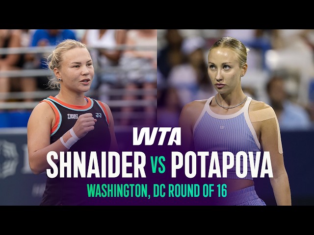 Diana Shnaider vs. Anastasia Potapova | 2026 Washington, DC Round of 16 | WTA Match Highlights