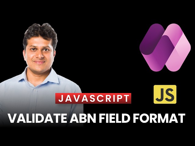 Validate ABN field format using Power Apps model driven app
