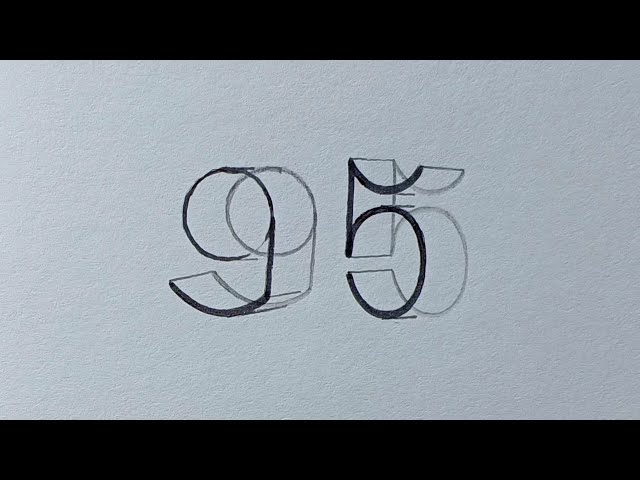 Anamorphic Art Easy 3d Drawing Numbers Step by Step - 3D Art