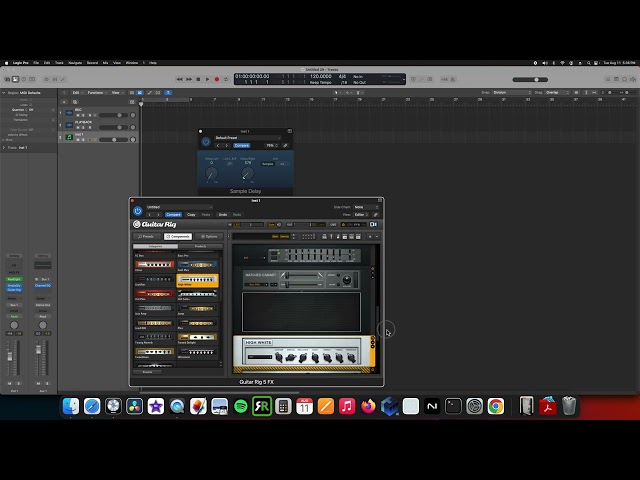 Guitar Rig is the Boss oh wait ha ( the secret to fat wide tone using split )