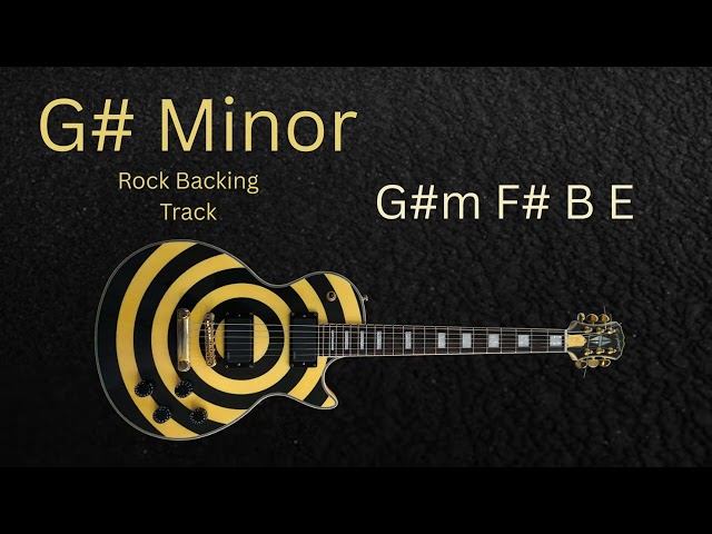 G# Minor Dramatic Emotional Rock Backing Track