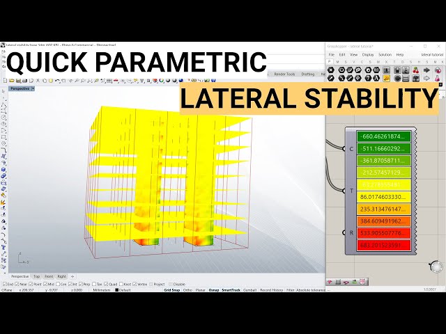 Tutorial: Quick basic Lateral Stability with Grasshopper. Parametric Structural Engineering design.