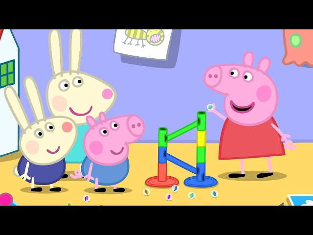 The Biggest Marble Run Challenge with Peppa Pig | Peppa Pig Official Family Kids Cartoon