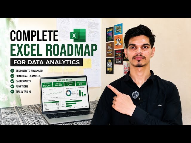 Complete Excel Roadmap for Data Analytics | 8 Phases to Become Job-Ready
