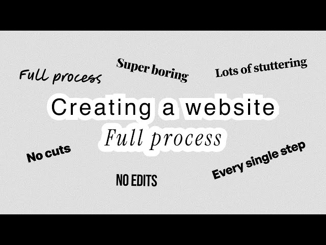Planning The Website Structure | Web Developer Portfolio Vlog Part 002