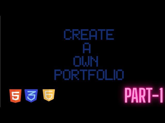Personal Portfolio website using HTML, CSS and JavaScript (from scratch)