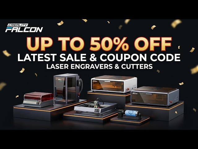 Creality Falcon Coupon Code & Sale: Save 🔥50% OFF Laser Engraver & Cutter!
