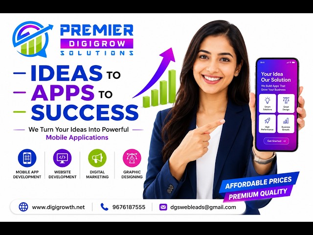 🚀Your Ideas Into Successful Mobile Apps | Android & iOS App Development | Premier DIGIGROW Solutions